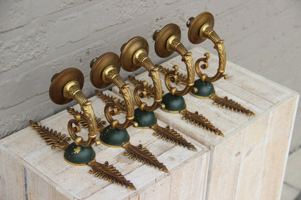 Set 5 French EMPIRE bronze Wall lights sconces