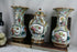 Set 3 pottery Petrus regout Vases Set birds floral decor marked  Delft decor