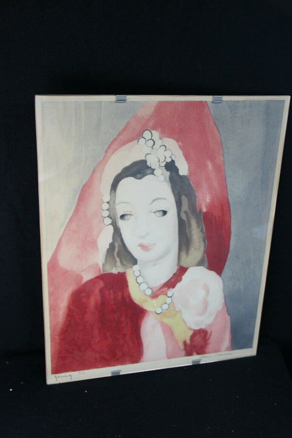 Roger Hebbelinck (1912-1987) Lithograph limited portrait lady