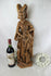 Antique LARGE Wood carved religious statue MAry of Burgundy signed