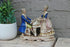 Antique german marked porcelain Statue group piano playing figurines