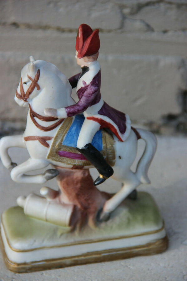 Vintage porcelain Figurine napoleon officeron horse soldier