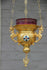 vintage religious sanctuary Altar Lamp neo gothic dragon enamel cross