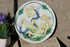 French KG Luneville Faience ceramic Plate putti angels romantic plate marked