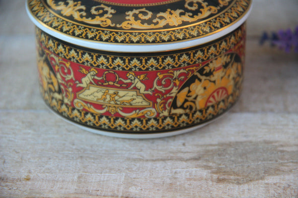 Rosenthal Porcelain Versace Medusa Bonbonniere lidded box  marked