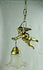 French antique putti angel figurine pendant chandelier lamp