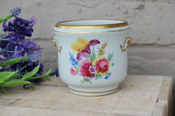 Schierholz marked porcelain small vase floral decor