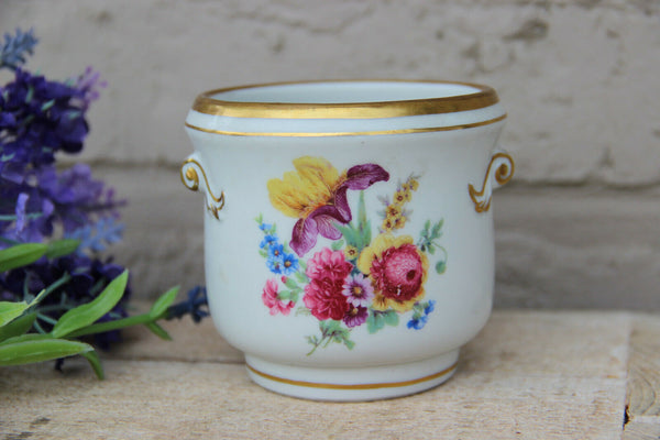 Schierholz marked porcelain small vase floral decor