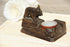 Antique hand Black forest wood carved swiss bear statue figurine  ashtray BRIENZ