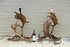 Majestical RARE PAIR  fallow Deer Antler Table floor lamp hunt cabin