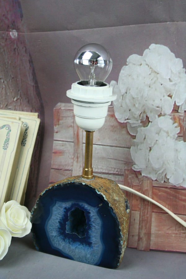 Exclusive 1970 AGATE mid-century table lamp moderniste retro Daro Era