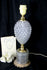 Mid century Pineapple Glass Cut table desk lamp attr. maison jansen 60's