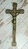 Antique French bronze art deco Wall crucifix cross Religious