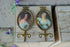 PAIR vintage italian 1970 Medaillon lady portrait wall coat rack hangers brass