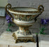 Vintage porcelain ceramic Centerpiece bowl brass lion paws 1970