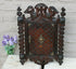 Antique french apothecary wall wood carved cabinet