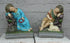 PAIR antique chalkware jesus john baptist Religious statue matching set