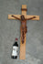 Majestical 37.4" wood carved church religious crucifix cross christ