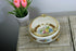 Gorgeous italian porcelain floral decor ashtray marked lion paws