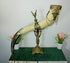 Majestical Bronze putti cornucopia horn Lion devil heads eagle bird Statue