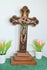 Antique dutch frisian wood carved crucifix cross religious cross