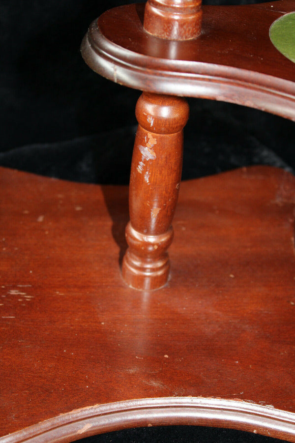 Vintage 1970 English wood plant stand 3 level for planter jardiniere Vase