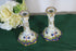 Antique french rouen ceramic candle holders