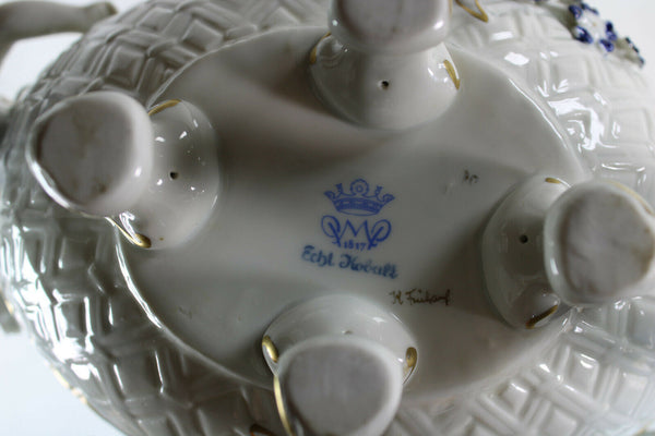Vintage German Schierholz sax porcelain Cherub planter jardiniere marked