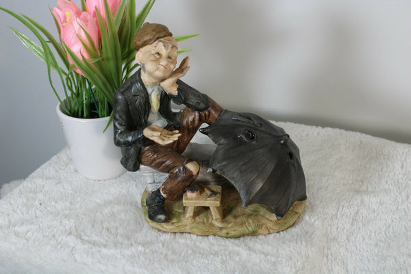 Vintage italian capodimonte porcelain Statue figurine