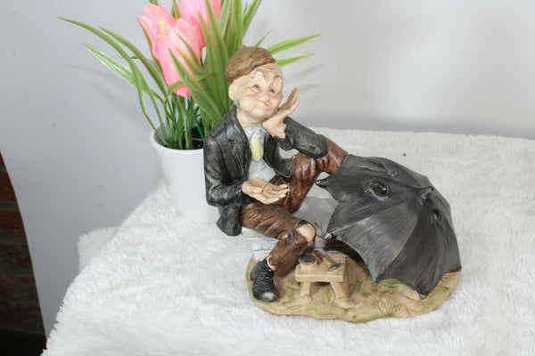 Vintage italian capodimonte porcelain Statue figurine