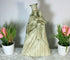 Antique Flanders Chalkware madonna statue signed religious