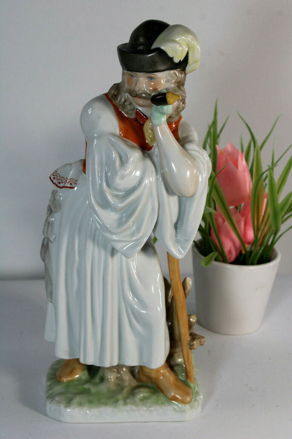 Herend Hungary porcelain marked sheperd figurine