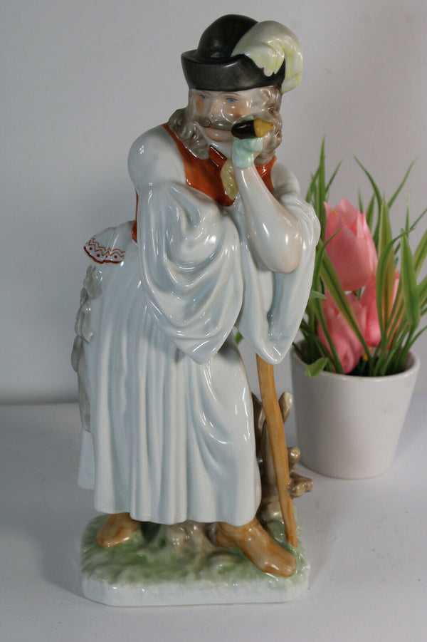 Herend Hungary porcelain marked sheperd figurine