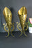 PAir French MEtal Dragon paws gothic Vases