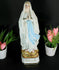 Antique french porcelain bisque notre dame de Lourdes madonna figurine statue