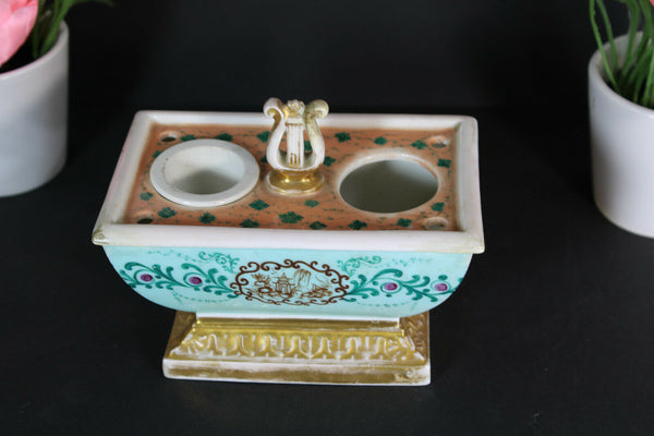 Vintage french porcelain inkwell