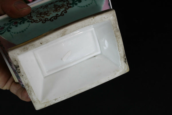 Vintage french porcelain inkwell