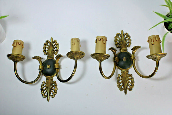 PAIR vintage french empire eagle bird wall lights sconces