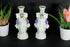 Antique pair religious porcelain candle holder vases joseph mary saint figurine