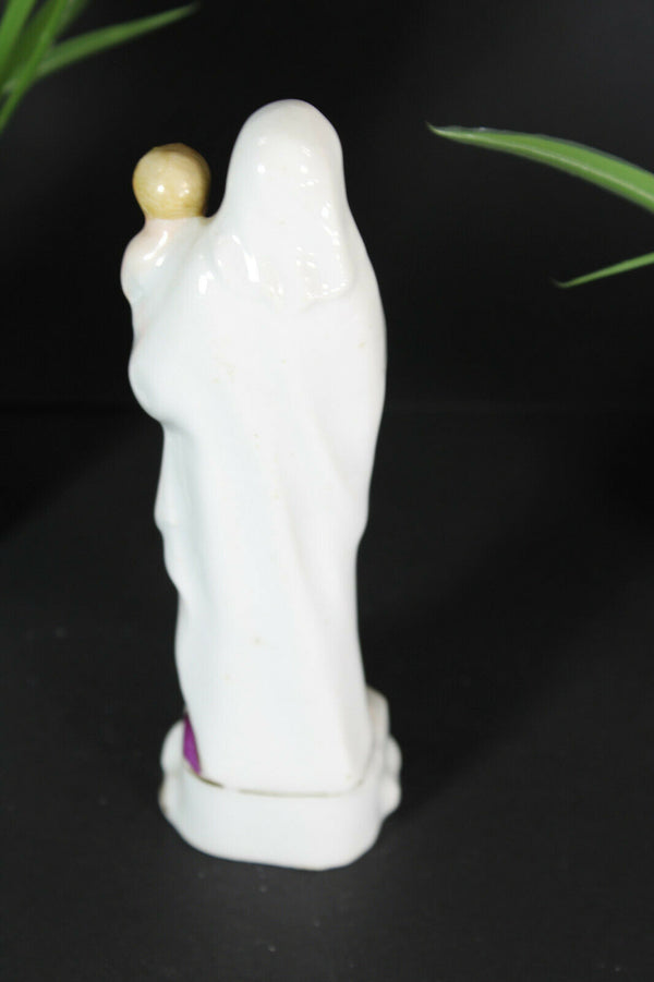 Antique french  porcelain madonna figurine statue