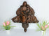 Antique 19thc Wood carved religious wall statue madonna jesus john baptist rare