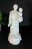 Antique French Bisque porcelain statue saint anthony religious letu mauger mark