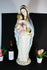 XL 28" Italian faience Capodimonte MAdonna Mary child figurine statue religious