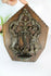 Antique metal wood holy water font crucifix religious