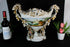 XXL French antique vieux paris porcelain Centerpiece bowl vase dog hunting rare