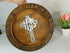 Rare vintage french wood wall plaque with crucifix 1950 religious