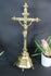 antique french brass crucifix