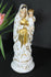 Antique french vieux paris porcelain saint madonna figurine statue