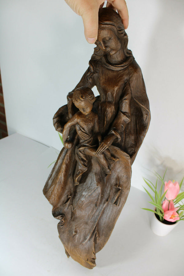 XL vintage french wall madonna mary statue religious