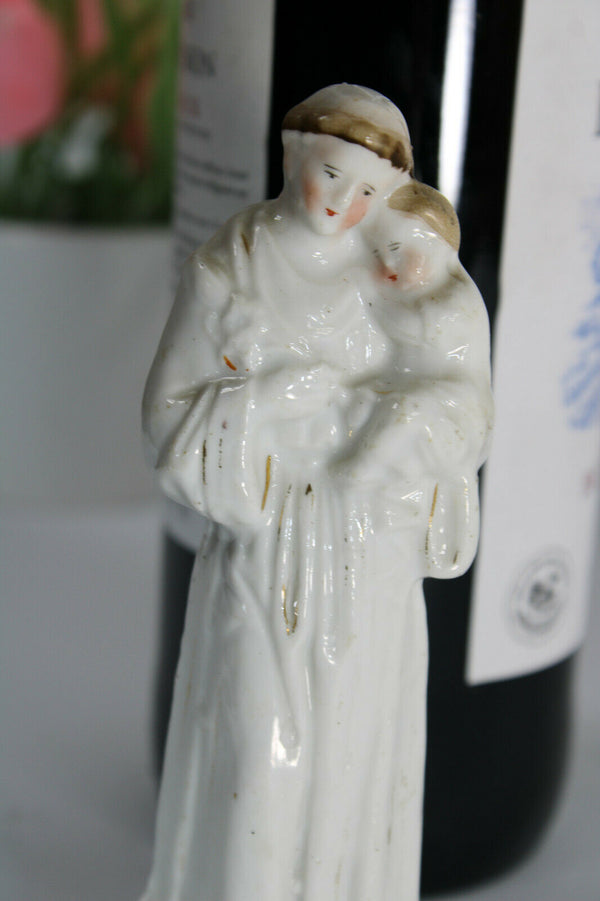 Antique vieux paris paris porcelain saint anthony statue figurine religious